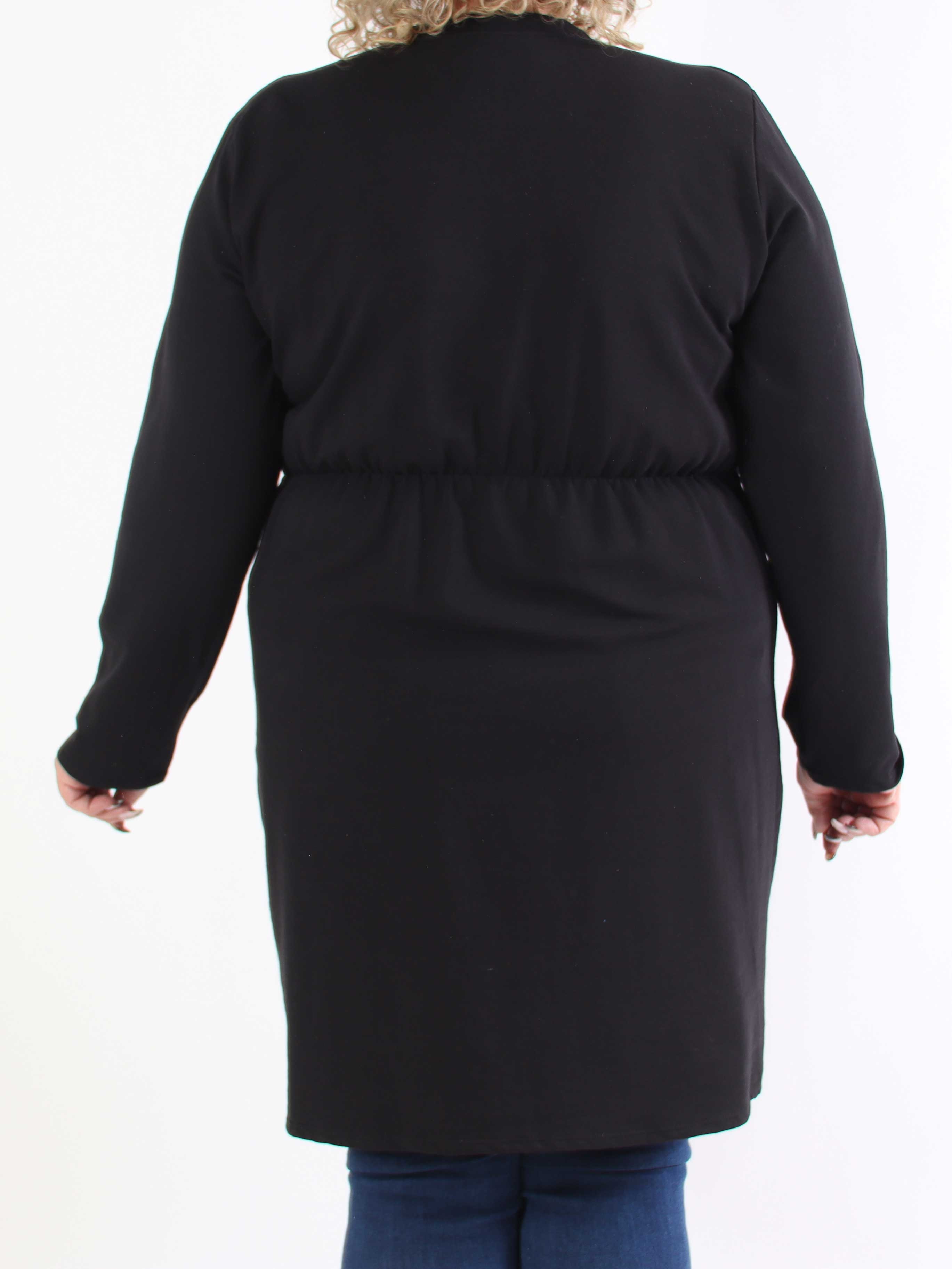 Micha - Plus size-klänning i bomull utsmyckad med paljetter